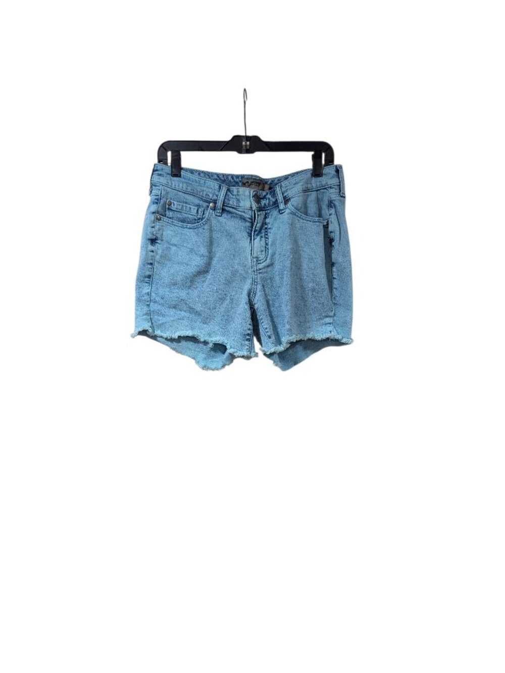 Torrid Feel The Fit Blue High Rise Frayed Hem Denim Shorts Casual Normcore Sz 10